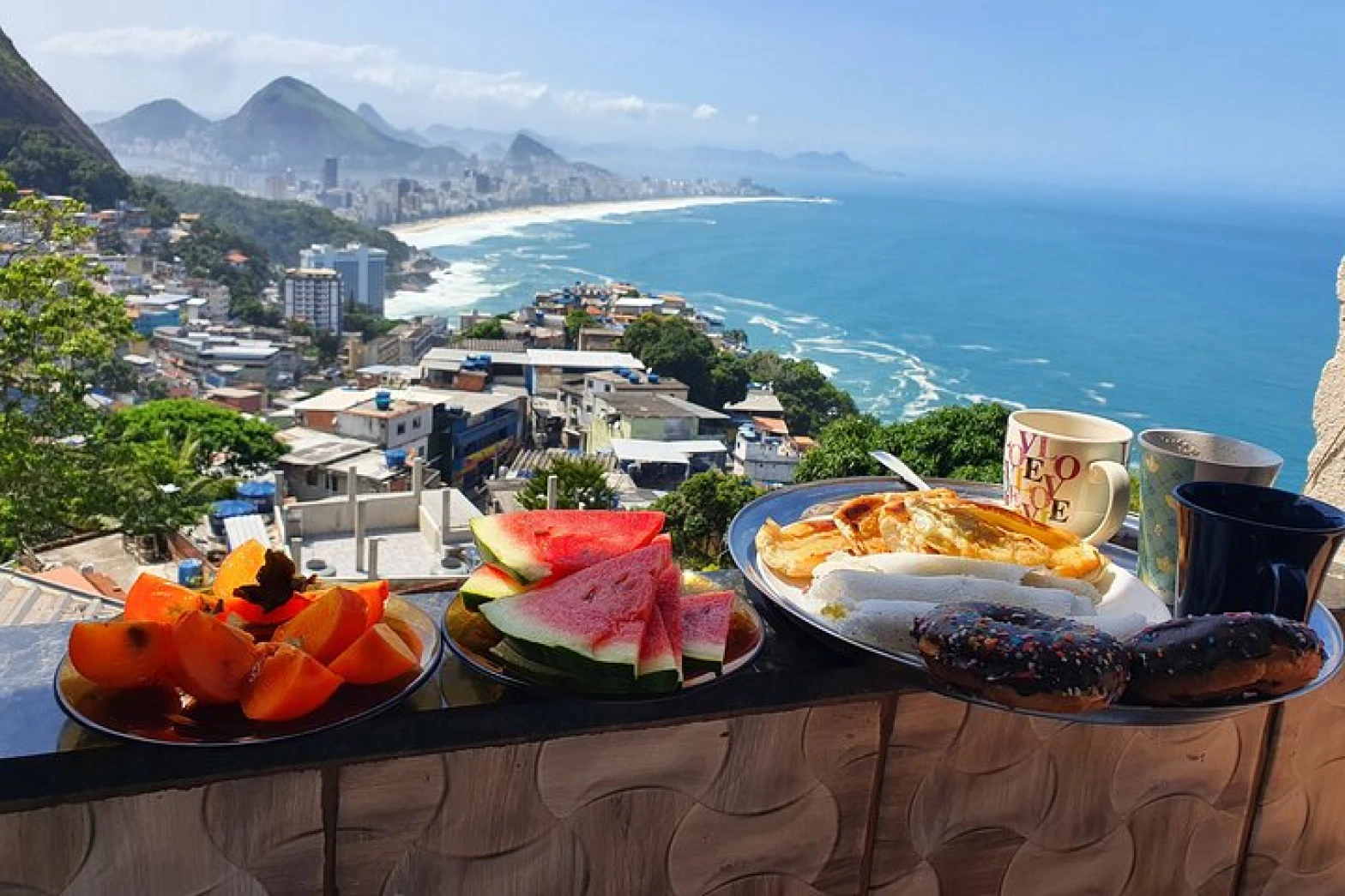 Brunch no Vidigal - Vista dos Dois Irmãos